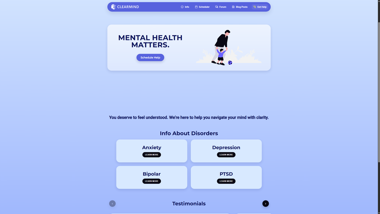 Clearmind: Website Design Team (BPA) preview